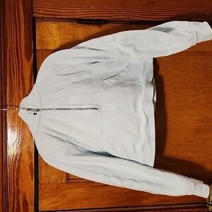 Lululemon Scuba Oversized Half Zip Hoodie Light Blue M / L
